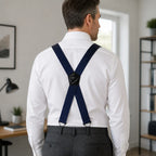Suspenders Adjustable Elastic Belt Loop Hooks Y-Back or X-Back