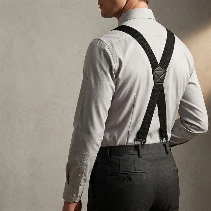 Suspenders Adjustable Polyester Hook Clip Fastening X or Y Shape