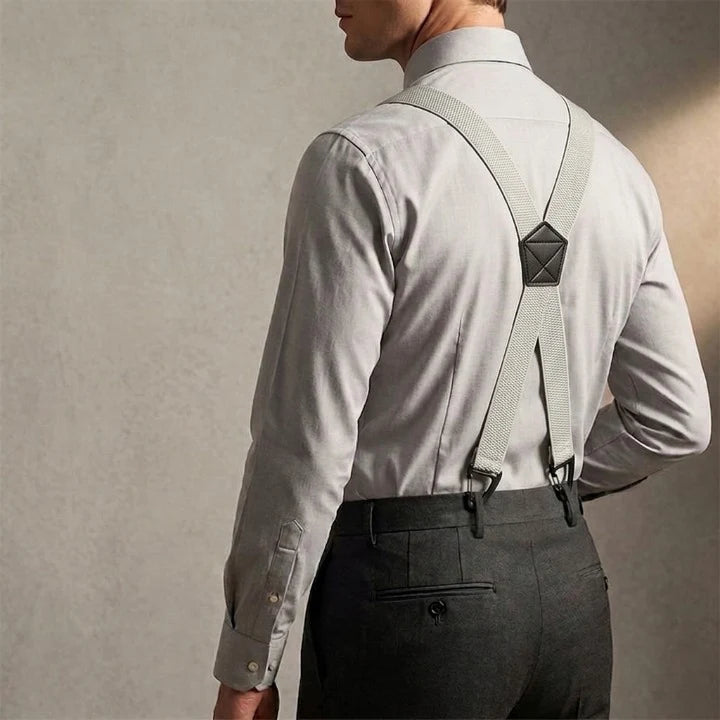 Suspenders Adjustable Polyester Hook Clip Fastening X or Y Shape