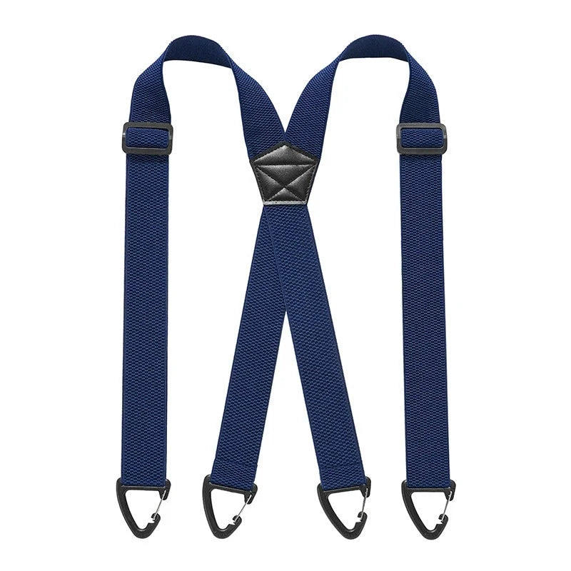 Suspenders Adjustable Wide Elastic Hook Attachment