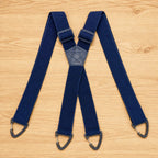 Suspenders Elastic X or Y Back Metal Clips