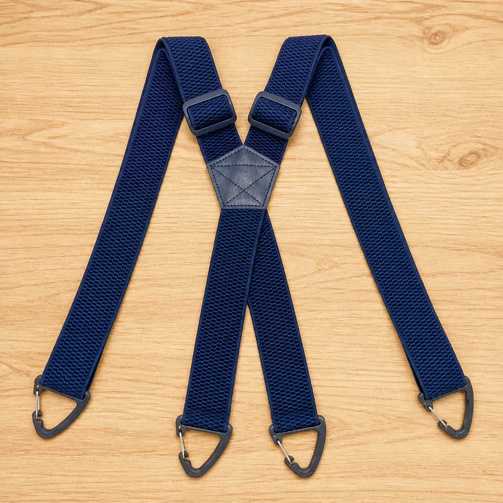 Suspenders Elastic X or Y Back Metal Clips