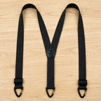 Suspenders Elastic X or Y Back Metal Clips