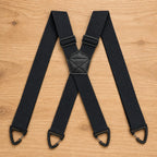 Suspenders Elastic X or Y Back Metal Clips