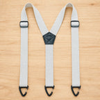 Suspenders Elastic X or Y Back Metal Clips