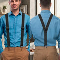 Suspenders Fully Adjustable Hook Clips Wide 1.5 Inch Straps