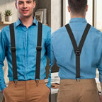 Suspenders Fully Adjustable Hook Clips Wide 1.5 Inch Straps