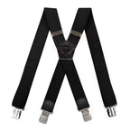 Suspenders X-Back Adjustable Elastic Four Clips