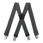Suspenders X-Back Adjustable Elastic Four Clips