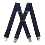 Suspenders X-Back Adjustable Elastic Four Clips