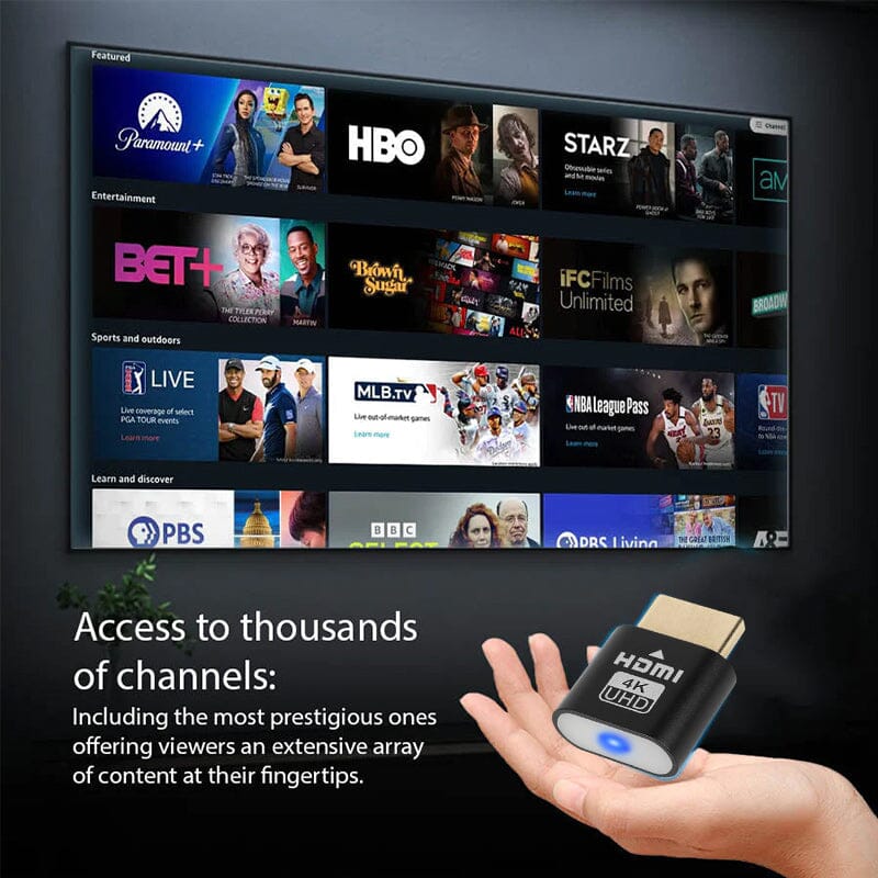 TV Streaming Device 4K HDMI Plug-and-Play