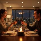 Table Fire Lantern Bioethanol Borosilicate Glass