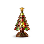 Table Lamp Christmas Tree Design Colorful Glow