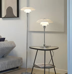 Table Lamp Continuous Dimming LED Glass Shade Metal Base
