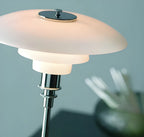 Table Lamp Continuous Dimming LED Glass Shade Metal Base
