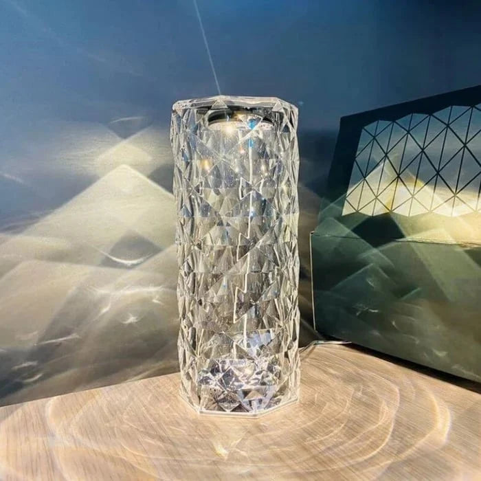 Table Lamp Crystal 3D Diamond 16-Color RGB Remote