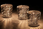 Table Lamp Diamond-Cut Crystal USB Rechargeable LED Up to 12 Hours