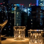 Table Lamp Diamond-Cut Crystal USB Rechargeable LED Up to 12 Hours