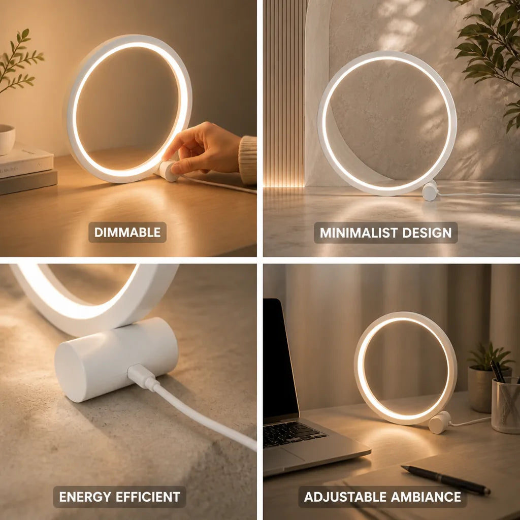 Table Lamp Dimmable LED Minimalist Design