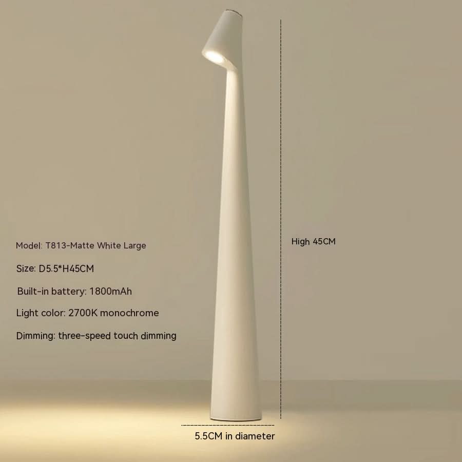 Table Lamp LED Rechargeable Cordless Stepless Dimming USB-C