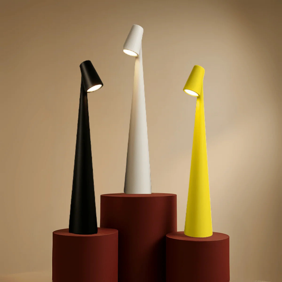 Table Lamp LED Rechargeable Cordless Stepless Dimming USB-C