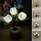 Table Lamp Lifelike Tulip Warm White USB Powered