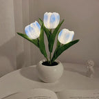Table Lamp Lifelike Tulip Warm White USB Powered