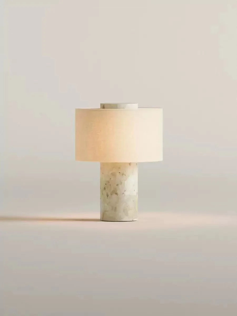 Table Lamp Marble Base Touch Control Rechargeable & Plug-In