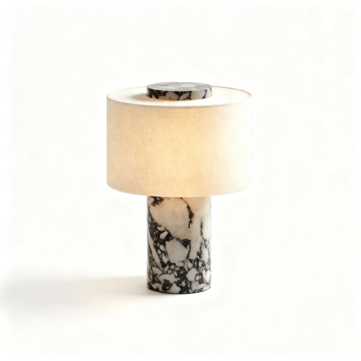 Table Lamp Marble Base Touch Control Rechargeable & Plug-In