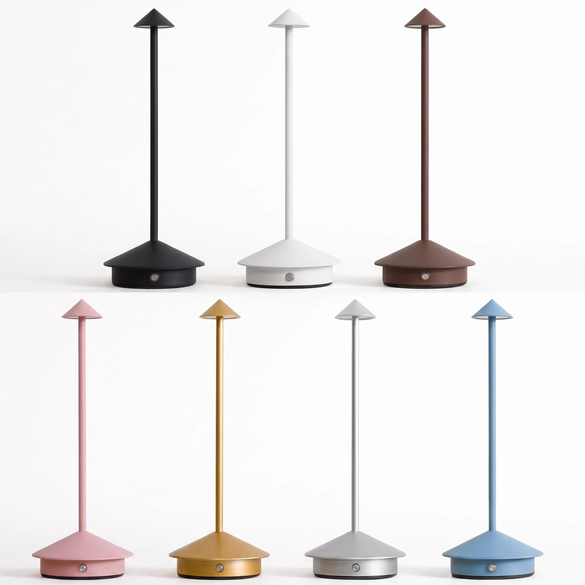 Table Lamp Mushroom Design Cordless Rechargeable Touch Dimming