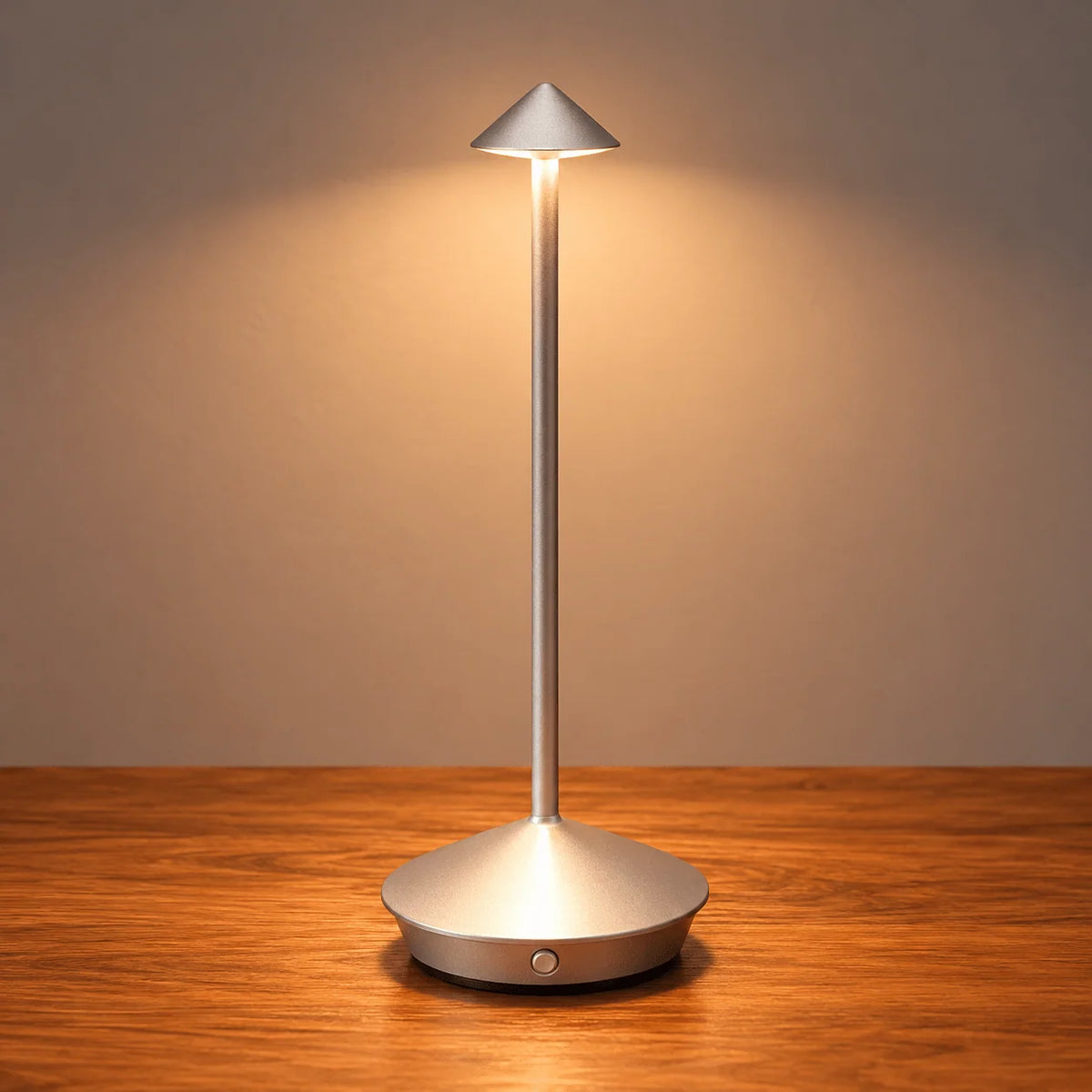Table Lamp Mushroom Design Cordless Rechargeable Touch Dimming