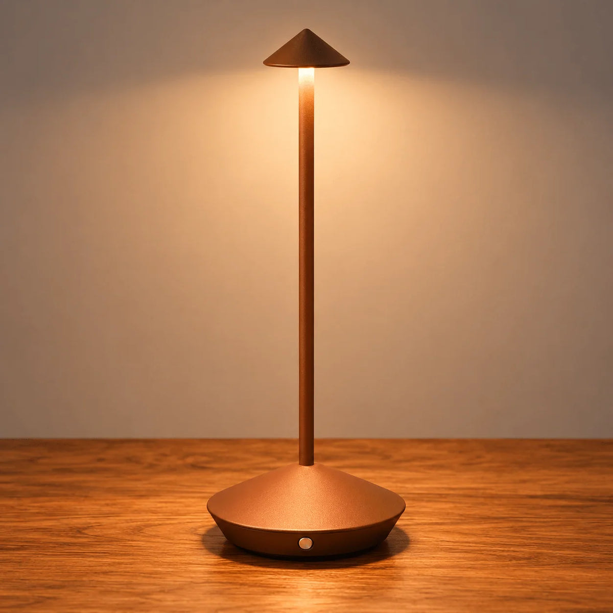 Table Lamp Mushroom Design Cordless Rechargeable Touch Dimming