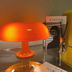 Table Lamp Mushroom Design Opal Effect Shade