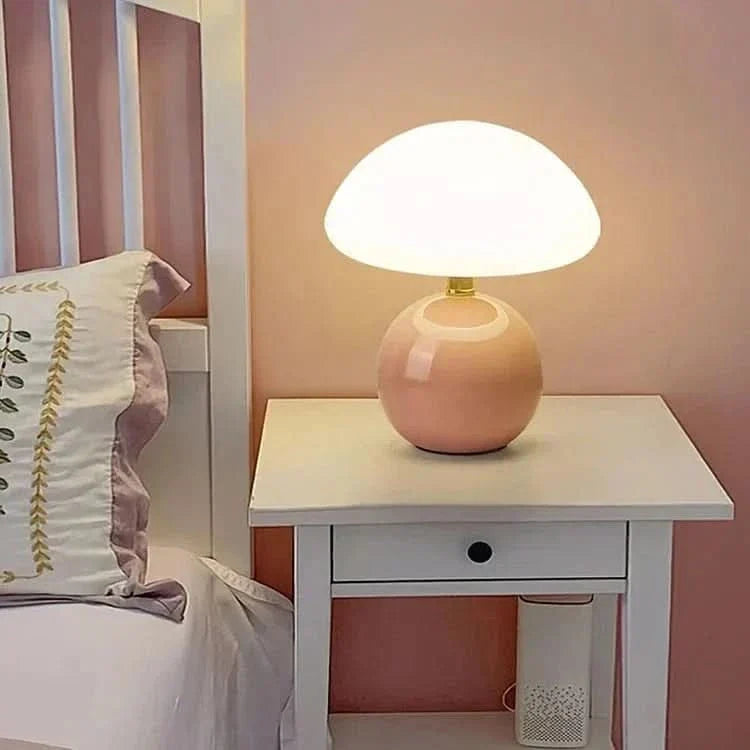 Table Lamp Mushroom Design Three Adjustable Light Modes Soft Diffused Lighting