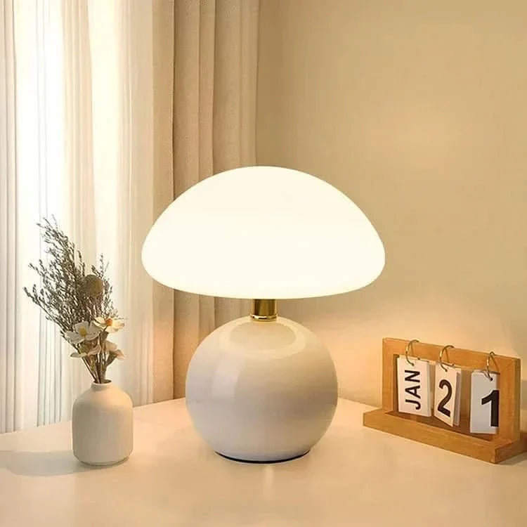 Table Lamp Mushroom Design Three Adjustable Light Modes Soft Diffused Lighting