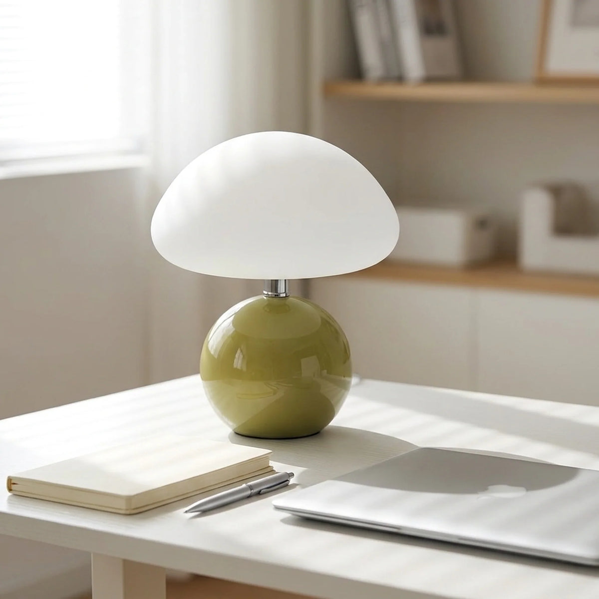 Table Lamp Mushroom Design Three Adjustable Light Modes Soft Diffused Lighting