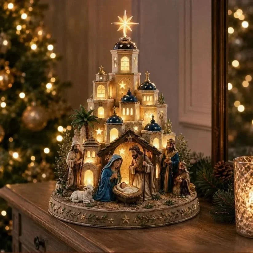 Table Lamp Nativity Illuminated 15cm