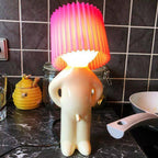 Table Lamp Ribbed Shade & Energy-Efficient LED