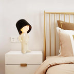 Table Lamp Ribbed Shade & Energy-Efficient LED
