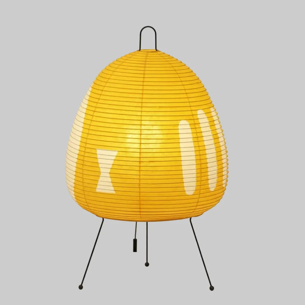 Table Lamp Rice Paper Shade Warm Diffused Light