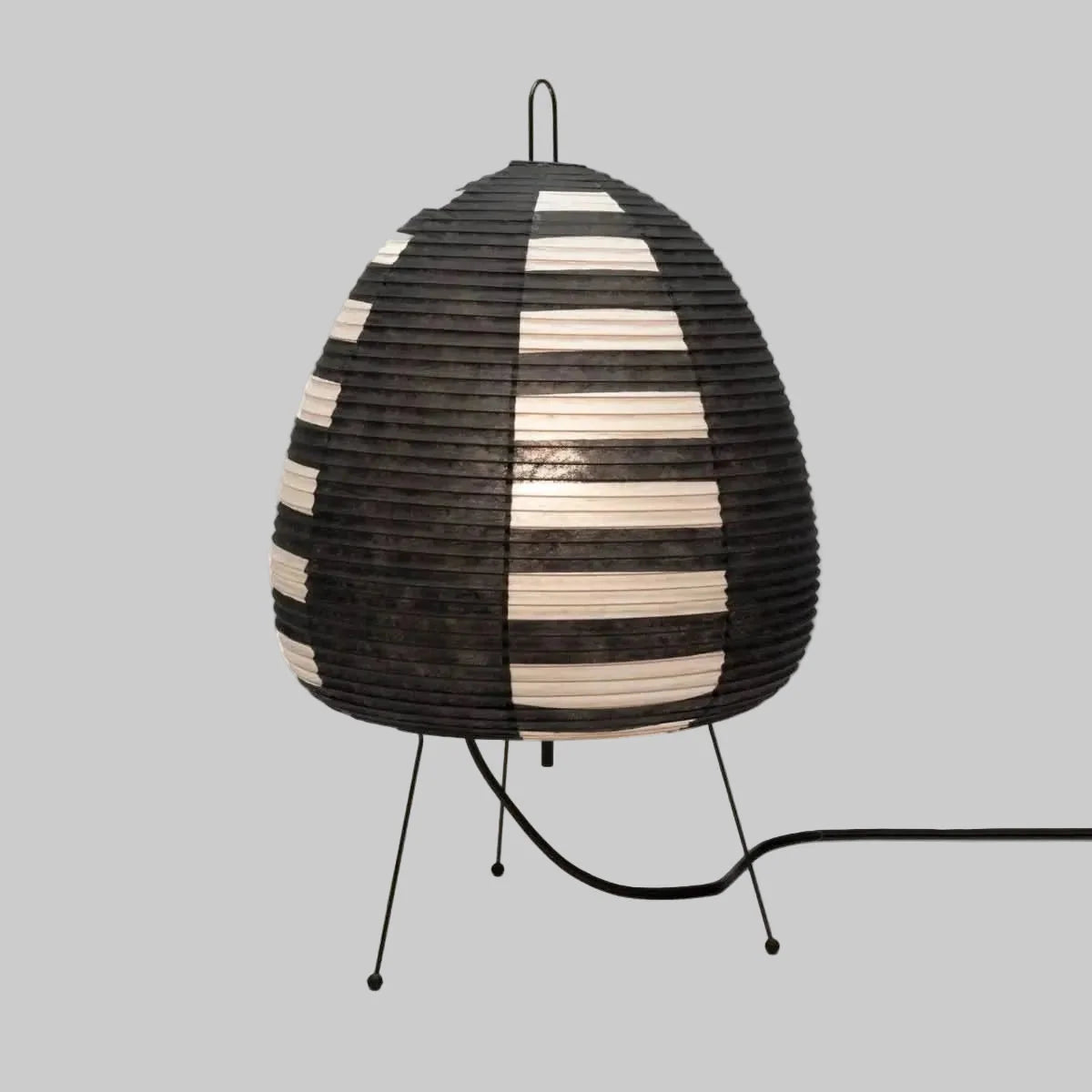 Table Lamp Rice Paper Shade Warm Diffused Light
