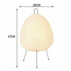 Table Lamp Rice Paper Shade Warm Diffused Light