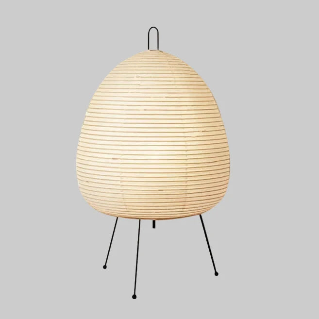 Table Lamp Rice Paper Shade Warm Diffused Light
