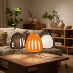 Table Lamp Rice Paper Shade Warm Diffused Light