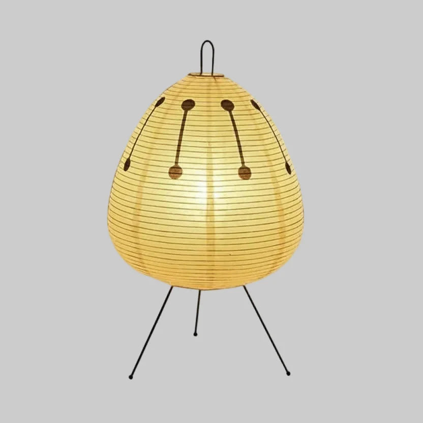 Table Lamp Rice Paper Shade Warm Diffused Light