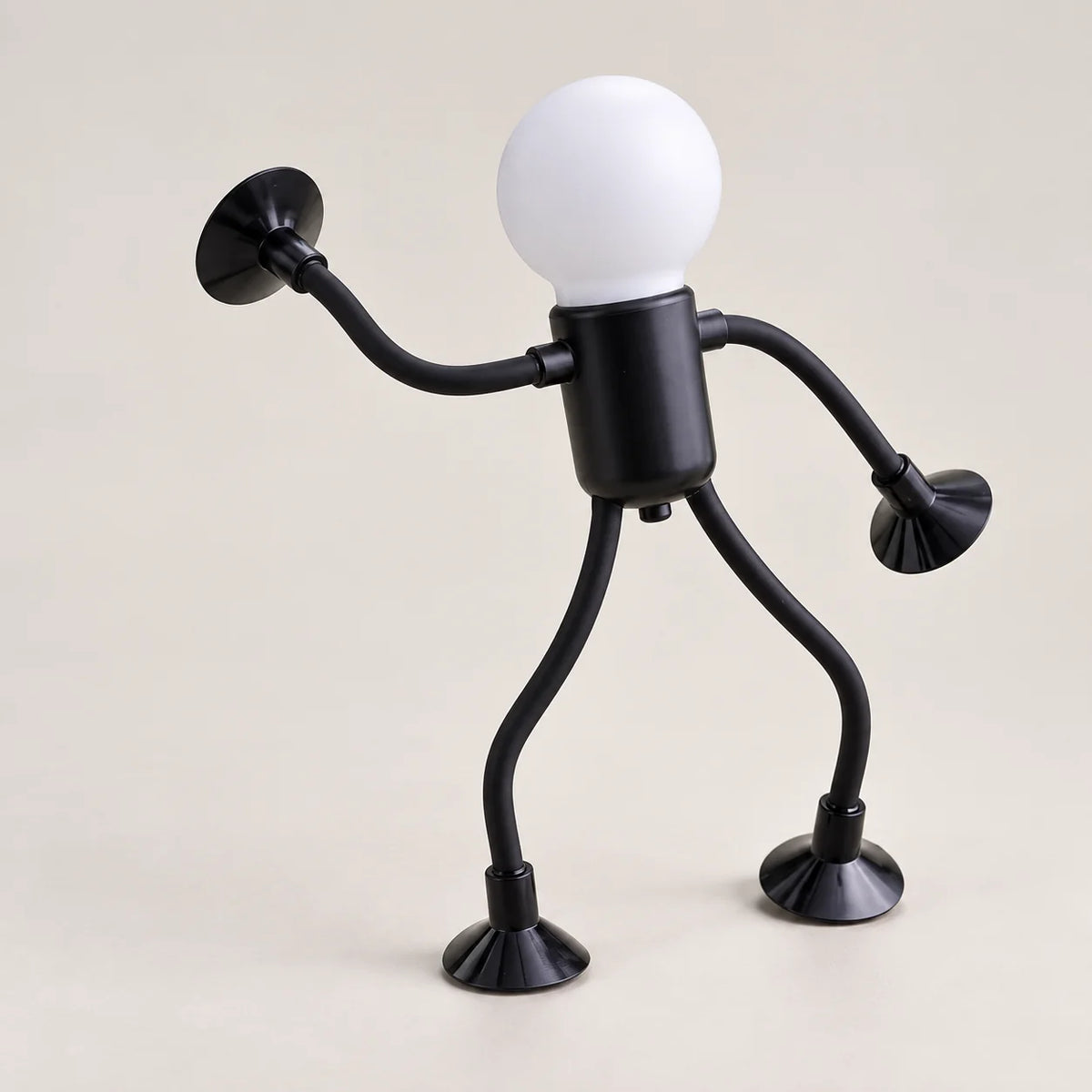 Table Lamp Robot Bendable Arms & Suction Cups Battery-Powered