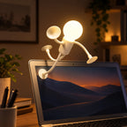 Table Lamp Robot Bendable Arms & Suction Cups Battery-Powered