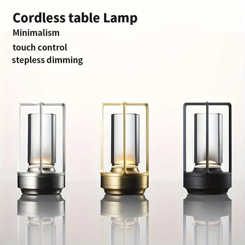 Table Lamp Touch-Control Rechargeable Three Color Temperatures