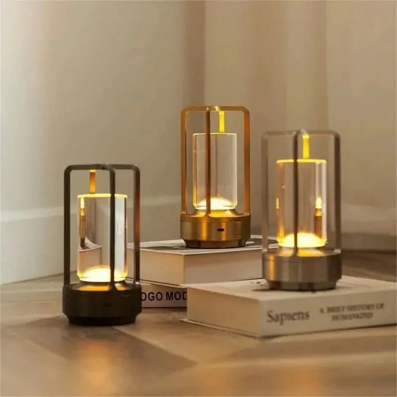 Table Lamp Touch-Control Rechargeable Three Color Temperatures
