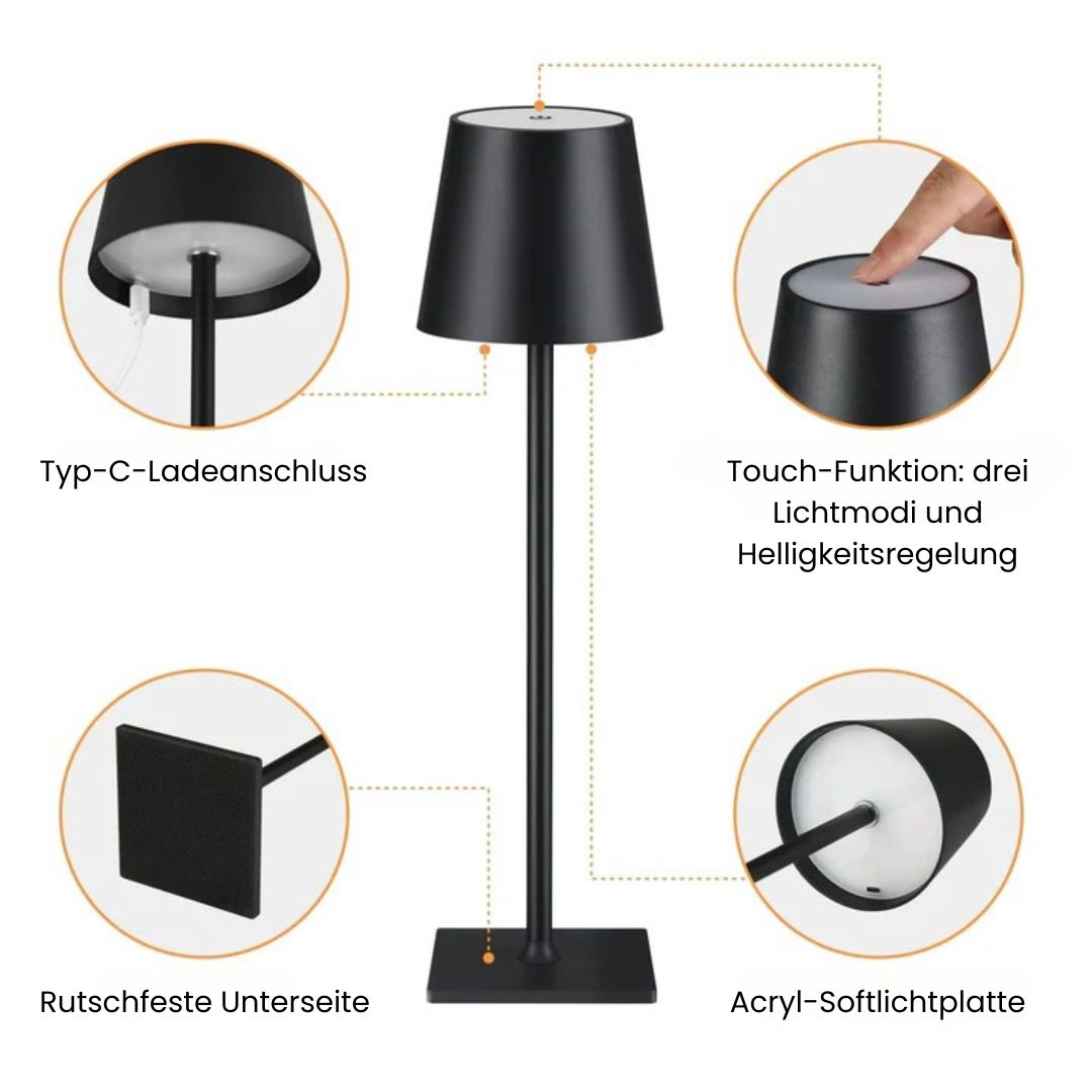 Table Lamp Wireless Touch Dimmer 16-Hour Battery